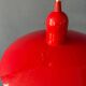 Small vintage Space Age suspension in red metal.