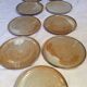 Assiettes en grès vintage