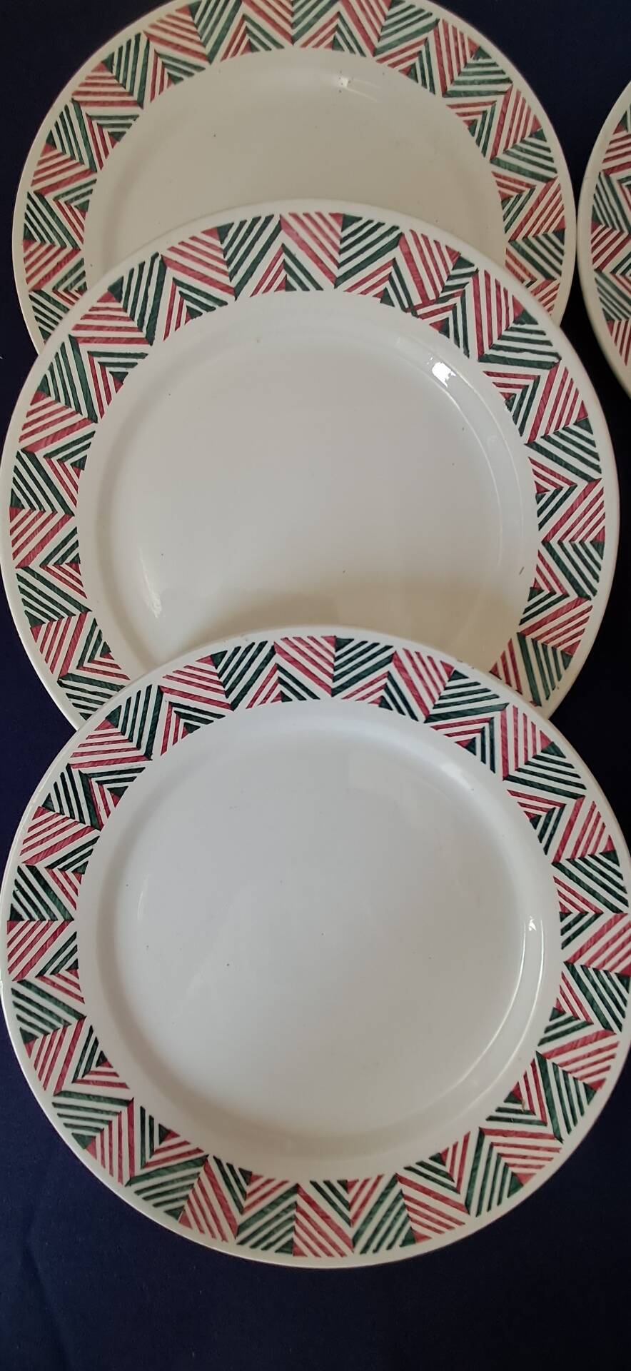 6 flat plates Adèle from Digoin Sarreguemines