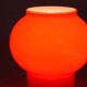 Vintage Red Glass Table Lamps attributed to Štěpán Tabery, 1970s