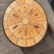 Oval coffee table Roger Capron model Herbier