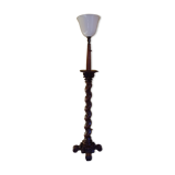 Wooden floor lamp