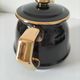 Vintage black and gold teapot RIO – Art Deco style