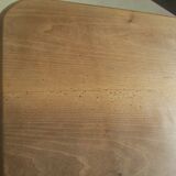 Art Deco square table in solid walnut, 14 people