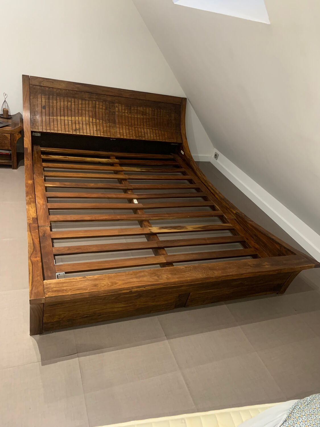 Bed and bedside tables