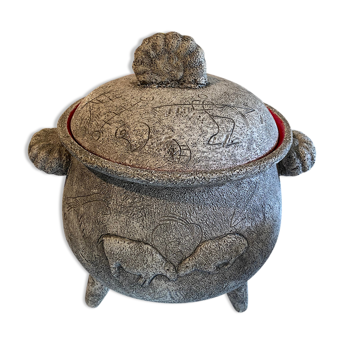 Ceramic tureen signed Triay Vallauris
