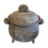 Ceramic tureen signed Triay Vallauris