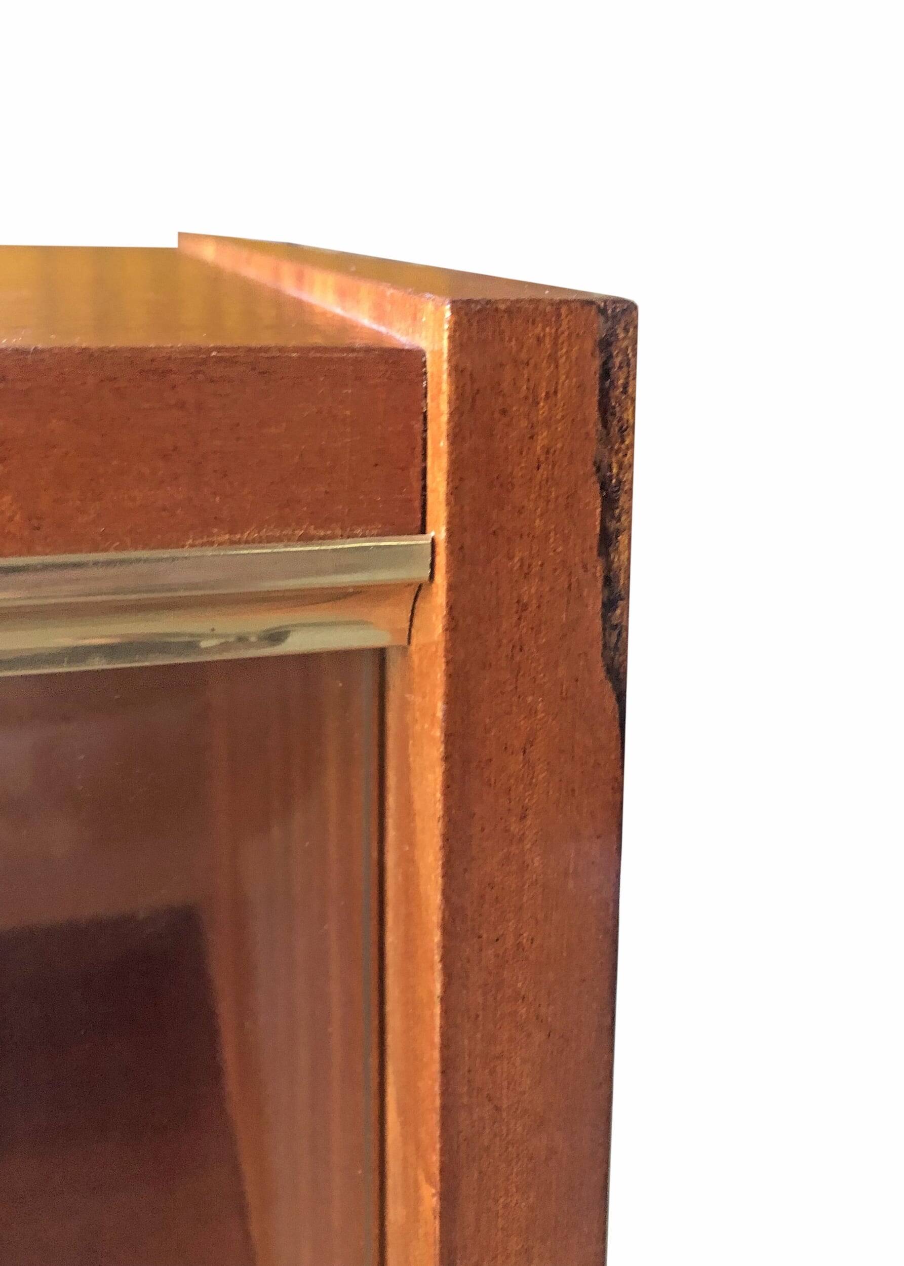 Vintage wooden bookcase with Scandinavian design