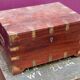 Chest with Secret Vintage Old Teak & Metal Craft India