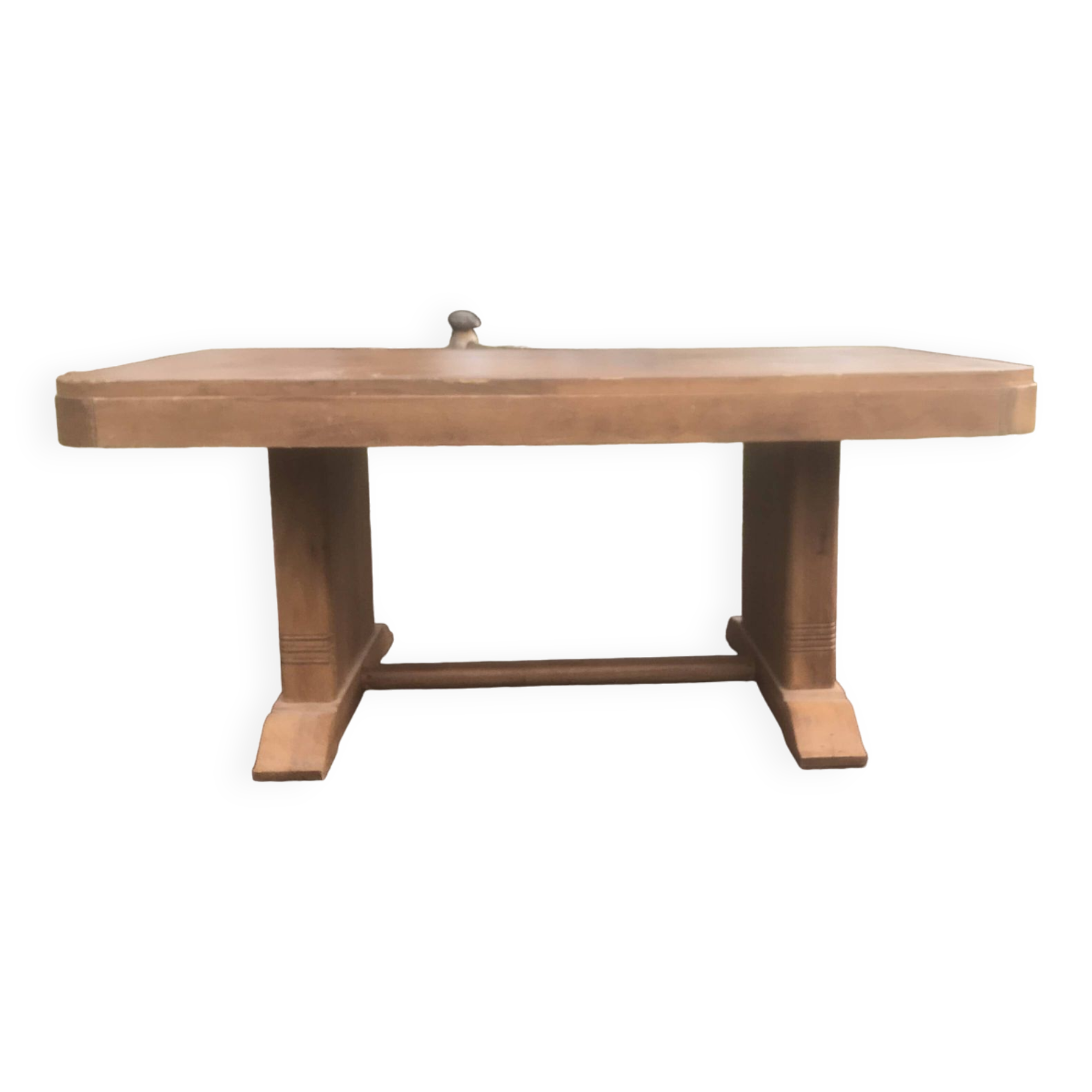 Dining table 1940 Art Deco walnut