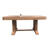 Dining table 1940 Art Deco walnut