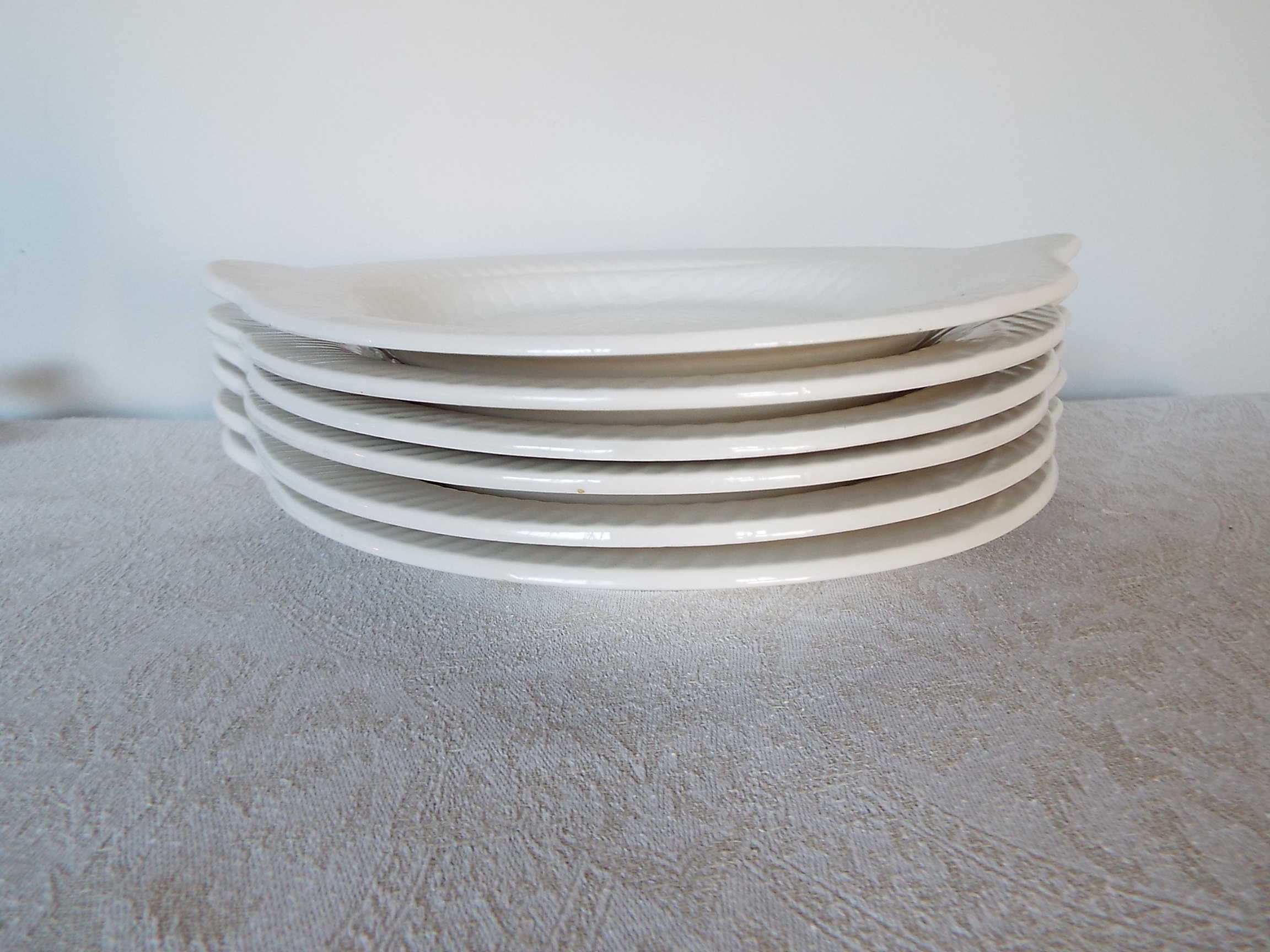 6 fish plates Sarreguemines