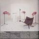 Floor lamp with a glass base and diffuser by Carlo Bartoli for Antonangeli, 1980s.