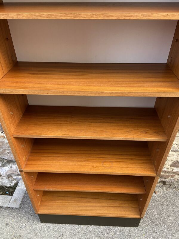 Étagère bibliothèque scandinave mid-century minvielle, 1960 modulable