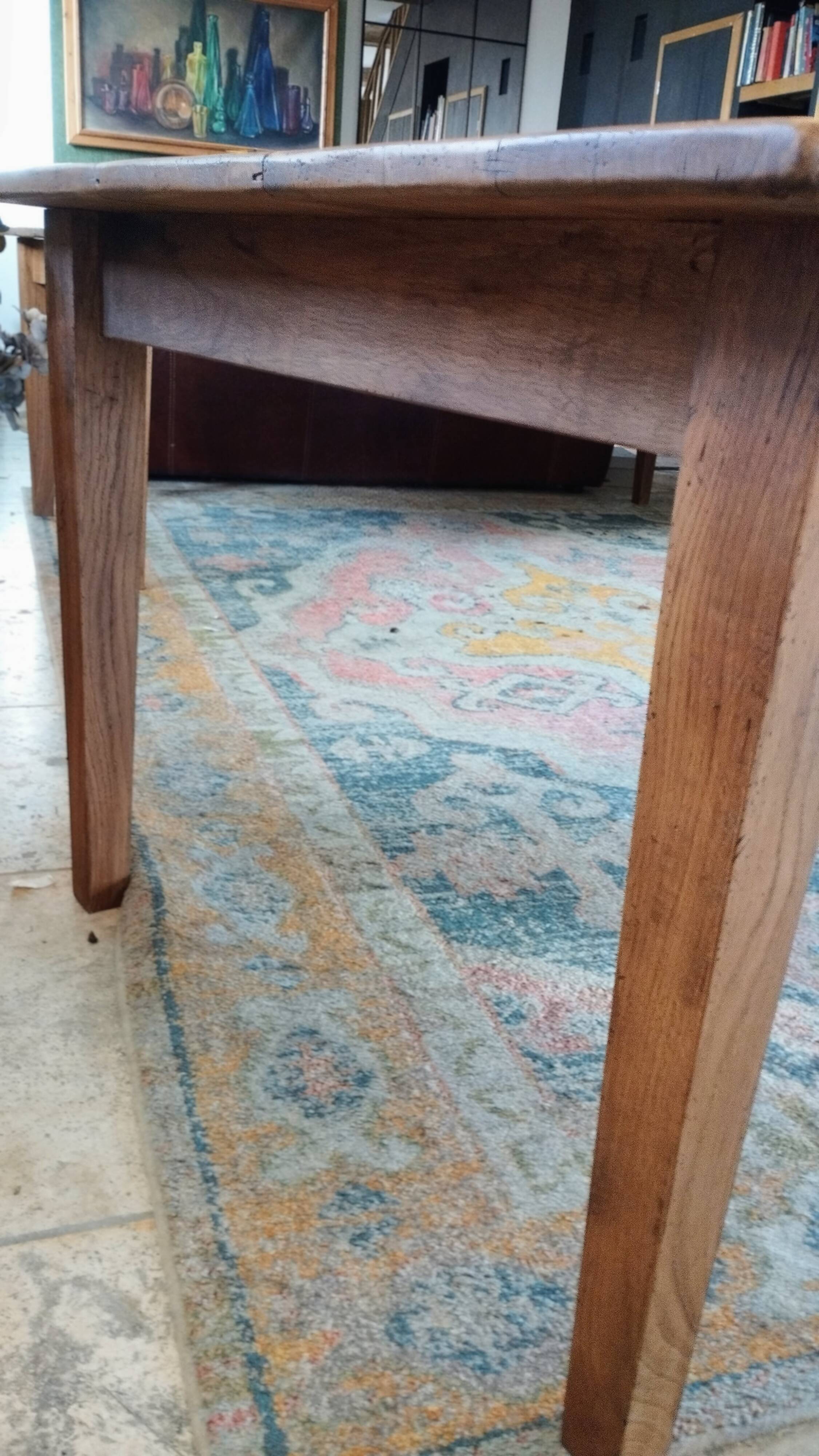 Solid oak farmhouse table 260x100