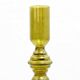 80s Amber Glass Candle Holder