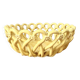 Coupe tressée céramique jaune  (23 cm)