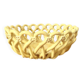 Braided ceramic bowl yellow (23 cm)