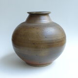 Vase en grès pyrité Daniel Auger, 1980