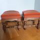Repose pied tissu velours