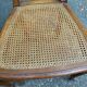 2 Louis XV medallion chairs in solid wood with canes