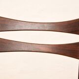 Pair of Scandinavian chairs in Rio rosewood