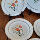 Serving dish and 4 dessert plates Sarreguemines