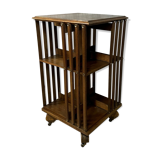 Revolving library with mahogany bars circa 1900