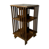 Revolving library with mahogany bars circa 1900