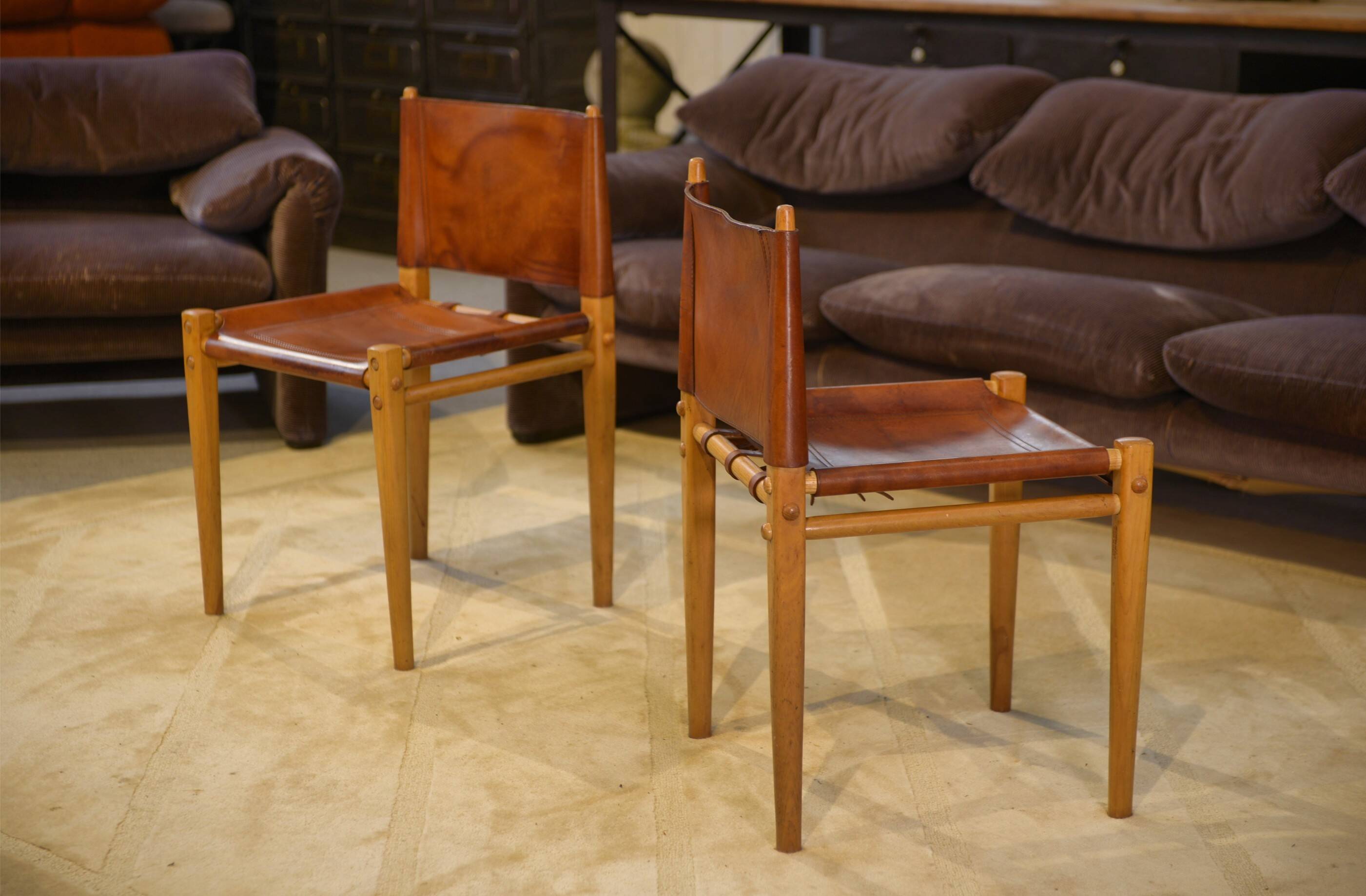 Pair of "Oasis" chairs by Gian Franco Legler for Zanotta 1960s