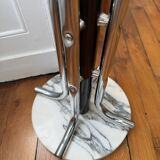 Metal coat rack with 12 hooks - 1970s