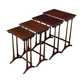 Fine Quartetto Nest Of Mahogany Tables