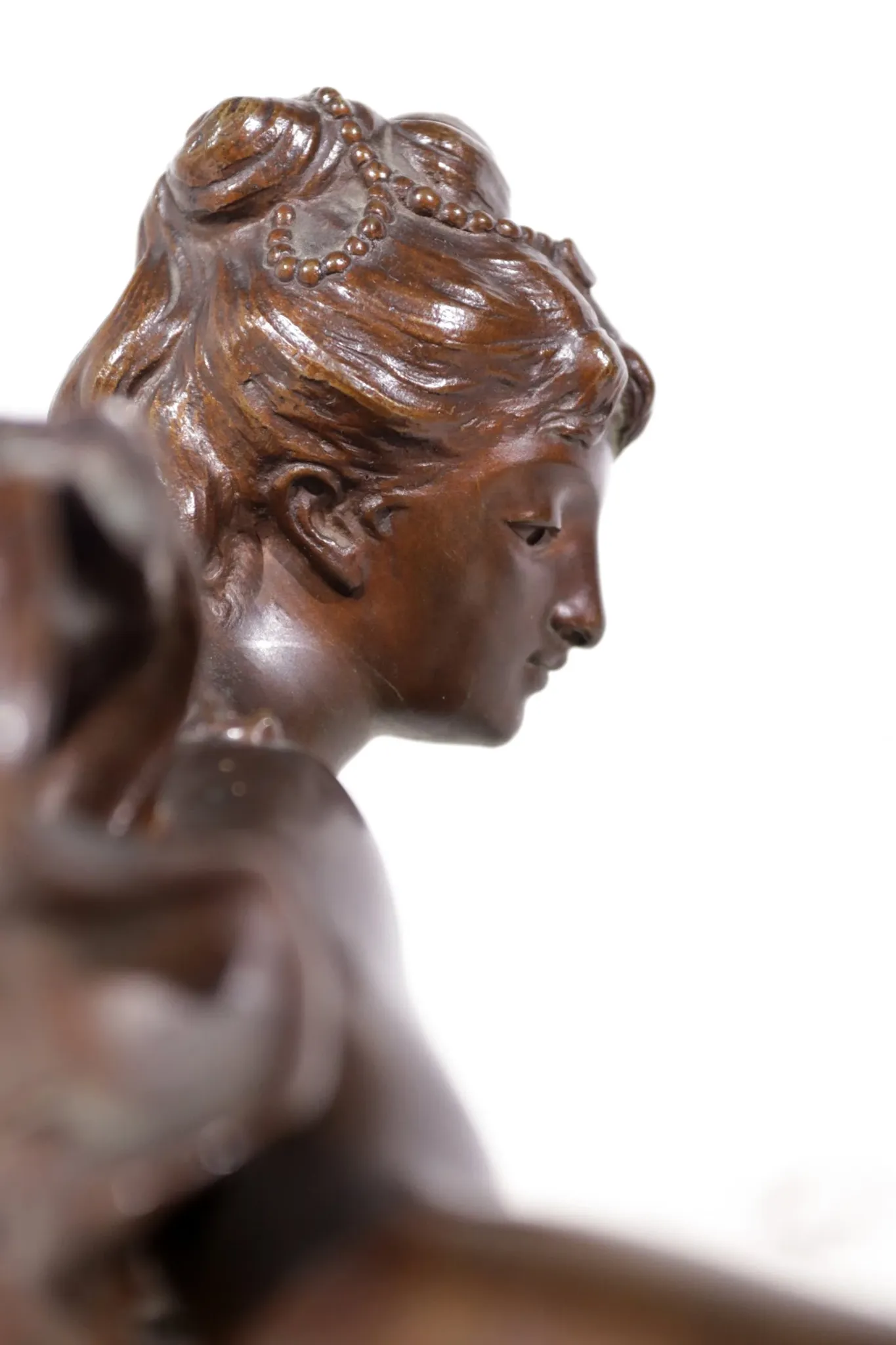 Adrien-Etienne Gaudez (1845-1902) bronze 'La Fortune récompense le travail'