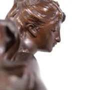 Adrien-Etienne Gaudez (1845-1902) bronze 'La Fortune récompense le travail'