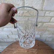 Seau à glaçons en cristal de Sèvres signé