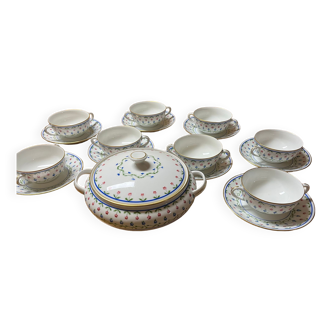 Large set porcelain tableware from limoges
