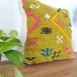 Coussin marocain vert tribal