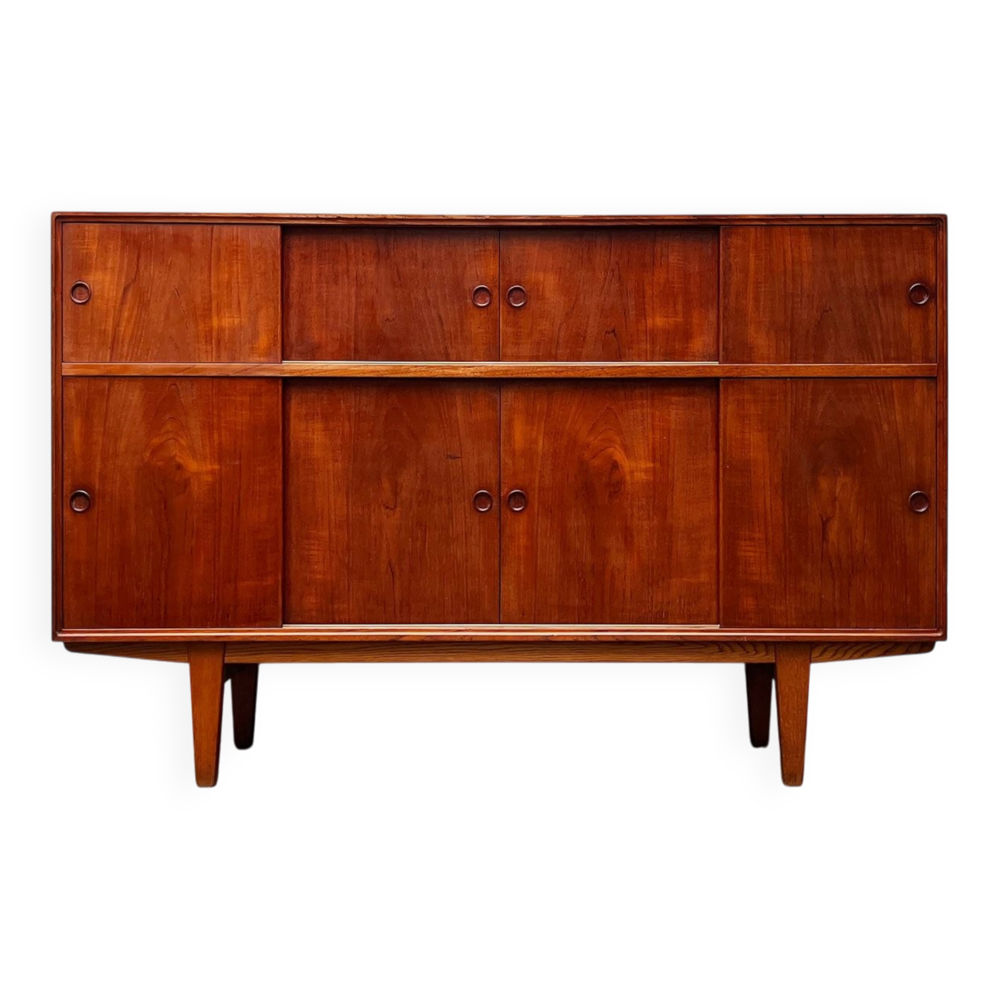 Enfilade danoise moderne du milieu du siècle, teck, années 1960