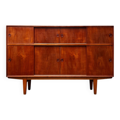 Enfilade danoise moderne du milieu du siècle, teck, années 1960