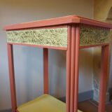 Art Deco painted wood side table - 1930s