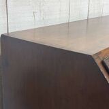 English Georgian donkey desk from the 19th century, mahogany and oak.