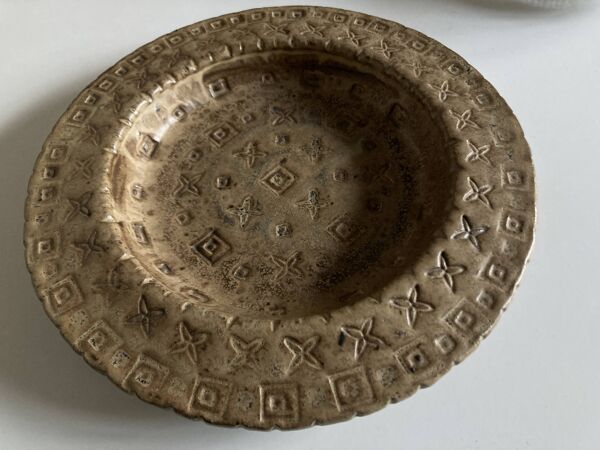 Céramique de La Borne Joseph Talbot 1970 XXL en grès incisé