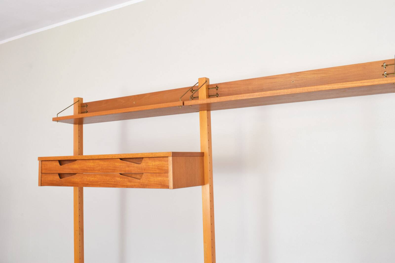 Mid-Century Teak Wall Unit by Kjell Riise for Rival Brodrene Jatogs, 1960s,