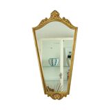 Classic Gold Leaf Mirror Crested Mirror Baroque Style 75cm
