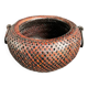 Panier cache-pot Ikebana bambou art japonais XXe siècle
