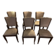 6 Art Deco chairs