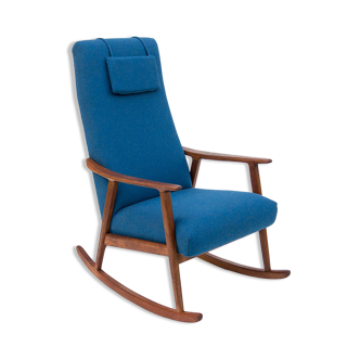 Scandinavian high-back rocking chair, 1960