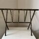 Magazine rack in gilded brass Bamboo style Jacques Adnet design 1960