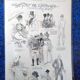 A drawing a sketch by illustrator Mars from period magazine Journal Amusant from the 1890s