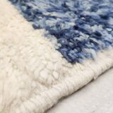 Moroccan Berber rug Boujaad ecru with colorful and mottled patterns 300x212cm